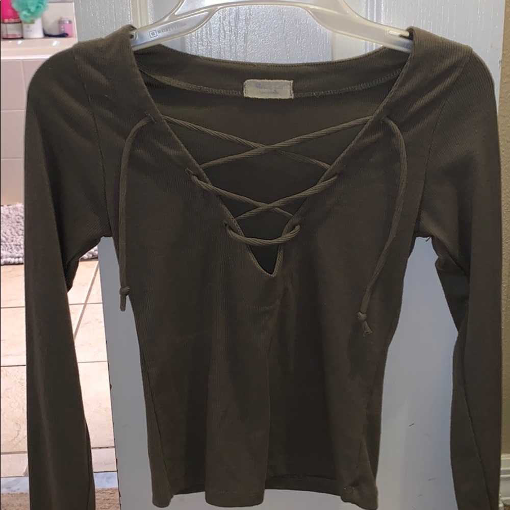 JOHN GALT/BRANDY MELVILLE CROP LONG SLEEVE